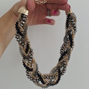 J Crew beaded statement necklace